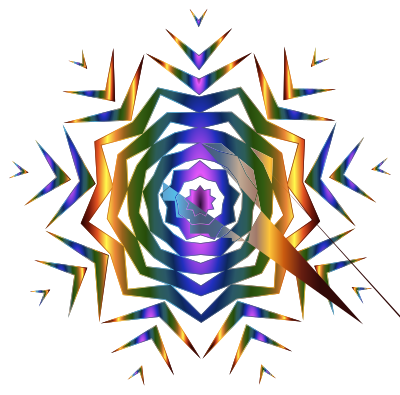 Prismatic Snowflake 2 Without Background clipart
