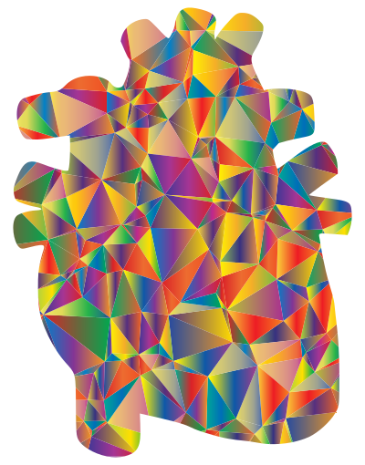 Prismatic Spacefem Heart clipart