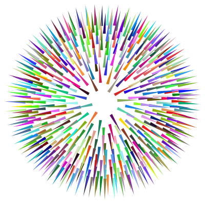 Prismatic Spiked Ball No Background clipart