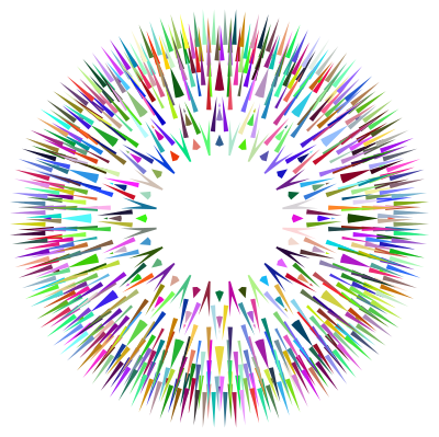 Prismatic Spiky Frame clipart