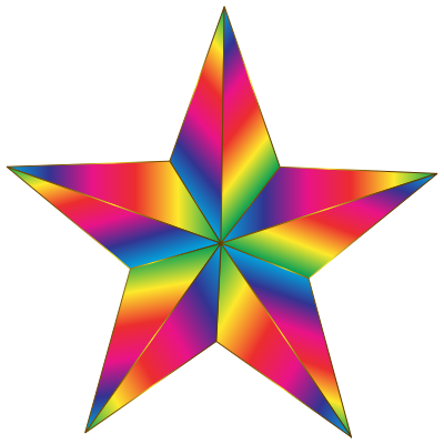 Prismatic Star 10 clipart