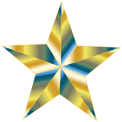 Prismatic Star 6 clipart