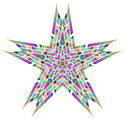 Prismatic Star Blocks clipart