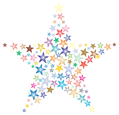 Prismatic Star Fractal 2 clipart