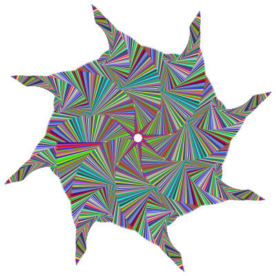 Prismatic Star-Like Art clipart