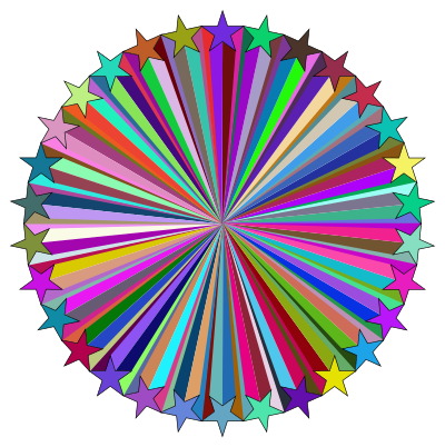 Prismatic Starburst clipart