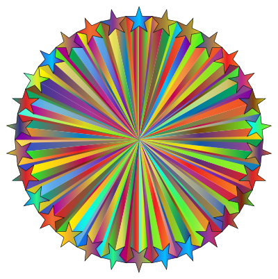 Prismatic Starburst 3 clipart