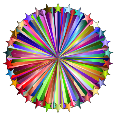 Prismatic Starburst 4 clipart