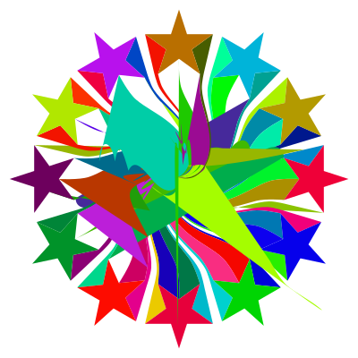 Prismatic Starburst Vortex 2 clipart