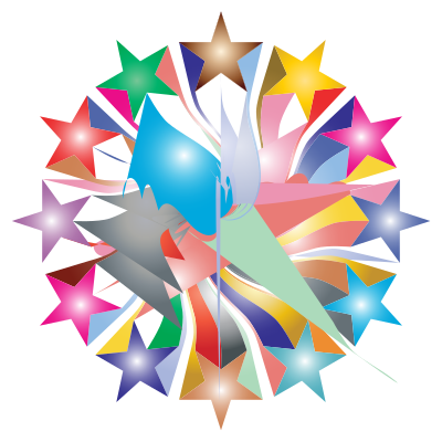 Prismatic Starburst Vortex clipart