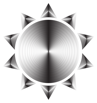 Prismatic Sun Icon Variation 3 clipart
