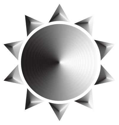 Prismatic Sun Icon Variation 4 clipart