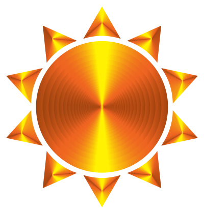 Prismatic Sun Icon Variation 5 clipart