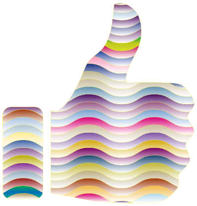 Prismatic Thumbs Up 3 clipart