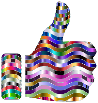 Prismatic Thumbs Up 7 clipart
