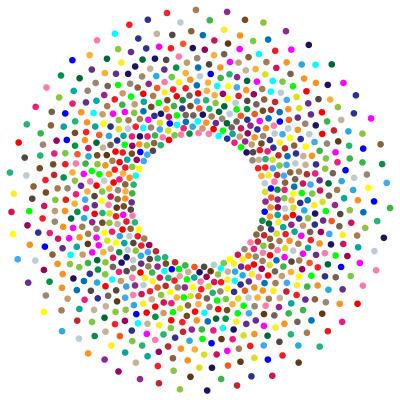 Prismatic Torus Circles clipart