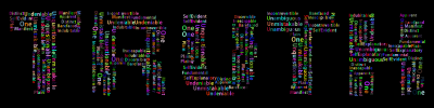 Prismatic Truth Word Cloud clipart