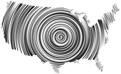 Prismatic United States Concentric Circles 3 clipart