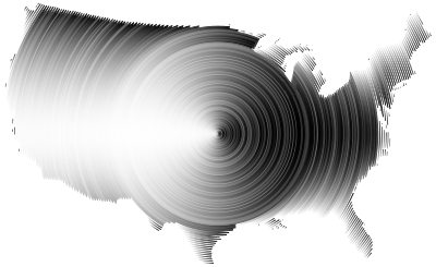 Prismatic United States Concentric Circles 4 clipart