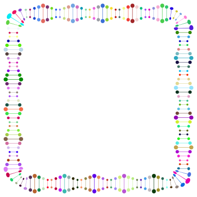 Prismatic Unwound DNA Helix Frame 2 clipart