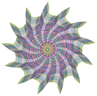 Prismatic Vortex Line Art No Background clipart
