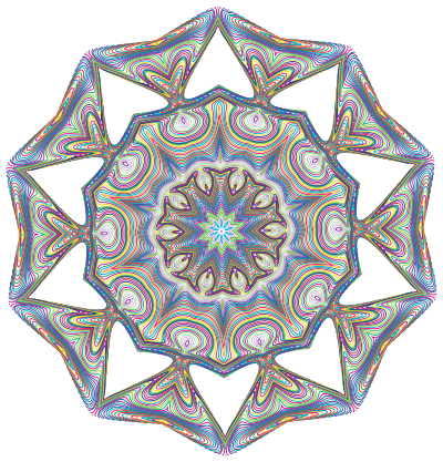 Prismatic Waves Design 11 clipart