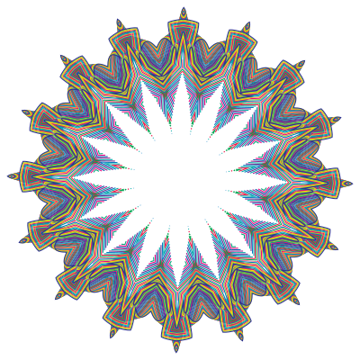 Prismatic Waves Design 12 clipart
