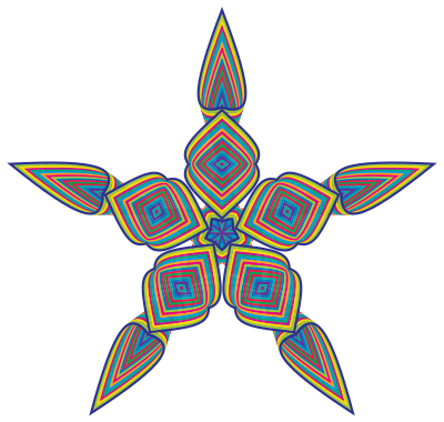 Prismatic Waves Design 15 clipart