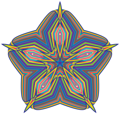 Prismatic Waves Design 16 clipart