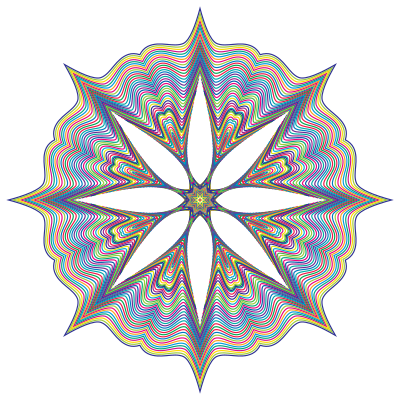 Prismatic Waves Design 2 clipart