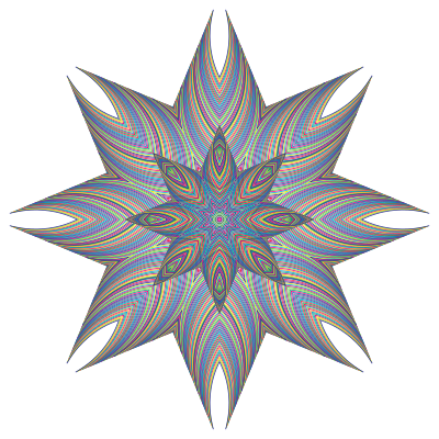 Prismatic Waves Design 20 clipart