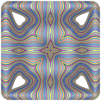 Prismatic Waves Design 4 clipart