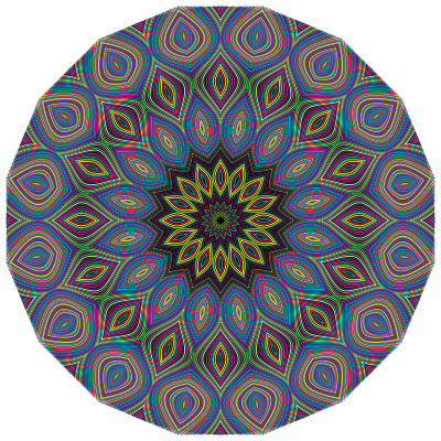 Prismatic Waves Design 5 clipart