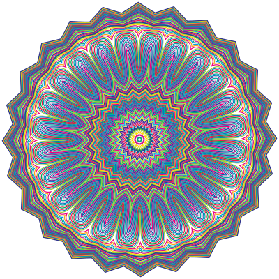 Prismatic Waves Design 7 clipart