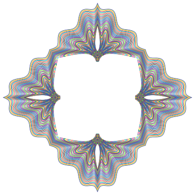 Prismatic Waves Frame 2 clipart