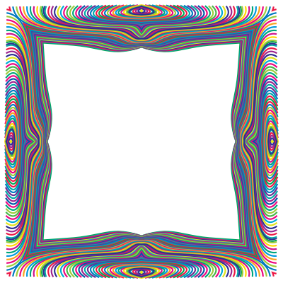 Prismatic Waves Frame 4 clipart
