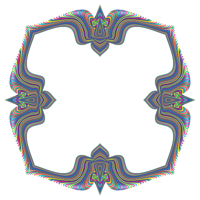 Prismatic Waves Frame 5 clipart