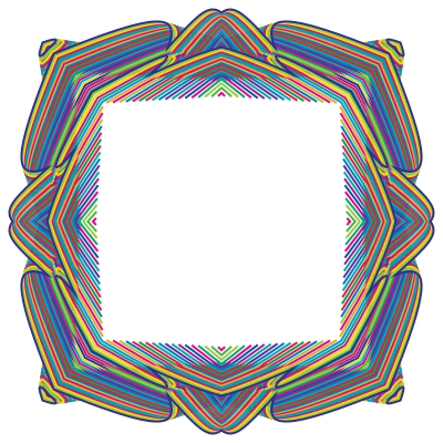 Prismatic Waves Frame 6 clipart