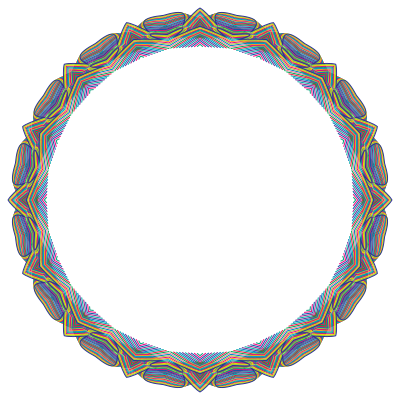 Prismatic Waves Frame 7 clipart