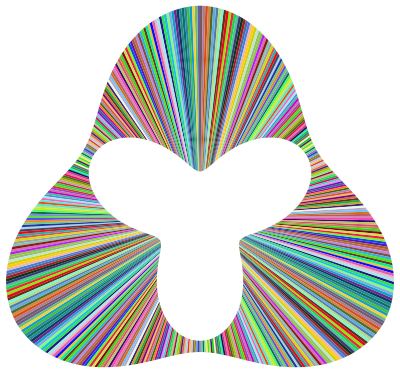 Prismatic Waves Mask clipart