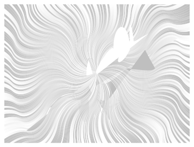 Prismatic Waves Starburst Gold & Silver clipart