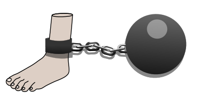 Prisoner with Ball and Chain clipart