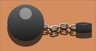 Prisoner's chain clipart