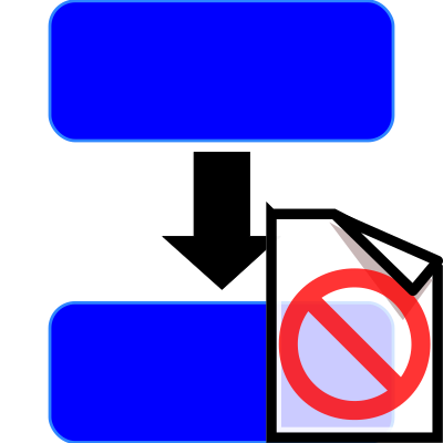 Procedure in blue not documented clipart