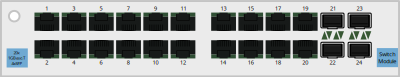 ProEdge Modular Network Switch - 20x1000BASE-T RJ45/8P8C + 4xSFP/SFP+ switching modul clipart
