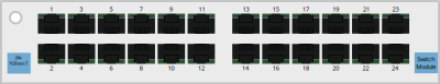 ProEdge Modular Network Switch - 24x1000BASE-T RJ45/8P8C switching module clipart
