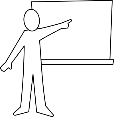 Professeur / teacher clipart