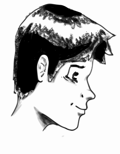 Profile of Dan clipart