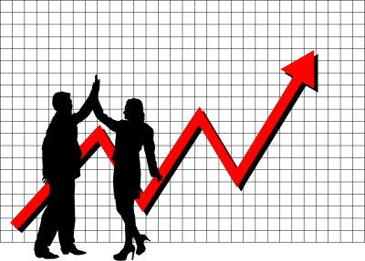 Profit High Five Graph clipart