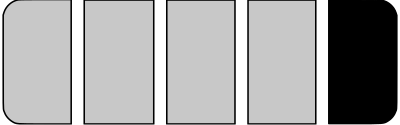 Progress 4 out of 5 gray clipart